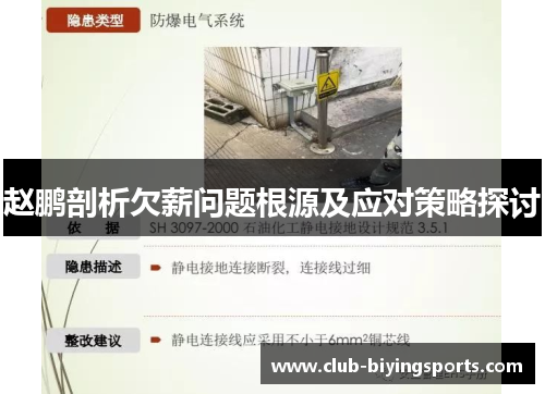 赵鹏剖析欠薪问题根源及应对策略探讨