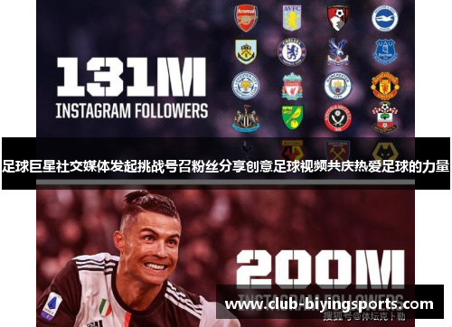 足球巨星社交媒体发起挑战号召粉丝分享创意足球视频共庆热爱足球的力量